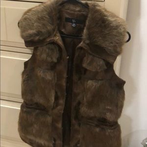 Rachel Zoe faux fur vest